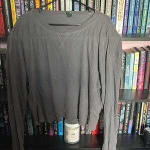 Gray Long Sleeve Top Wild Fable